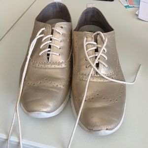 Cole Haan Wingtip Gold Sneaker